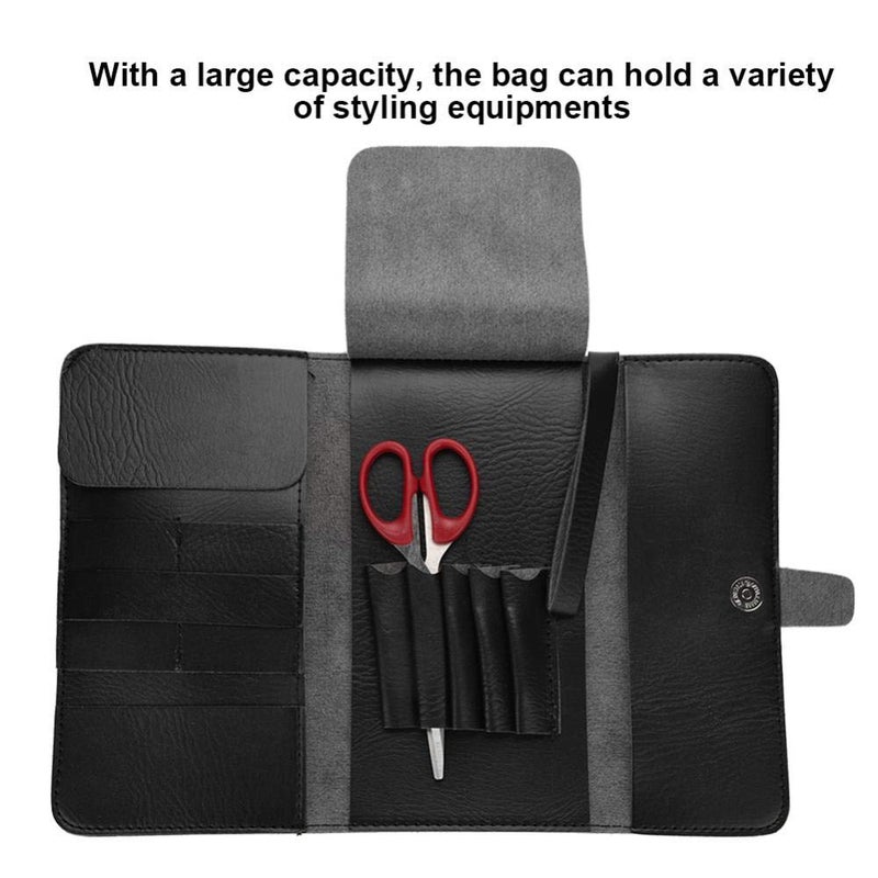 woobles PU leather Scissor Holder Pouch Cases for Hairdressers, Salon Hairdresser Shear Tools Holster Bag - Image 5